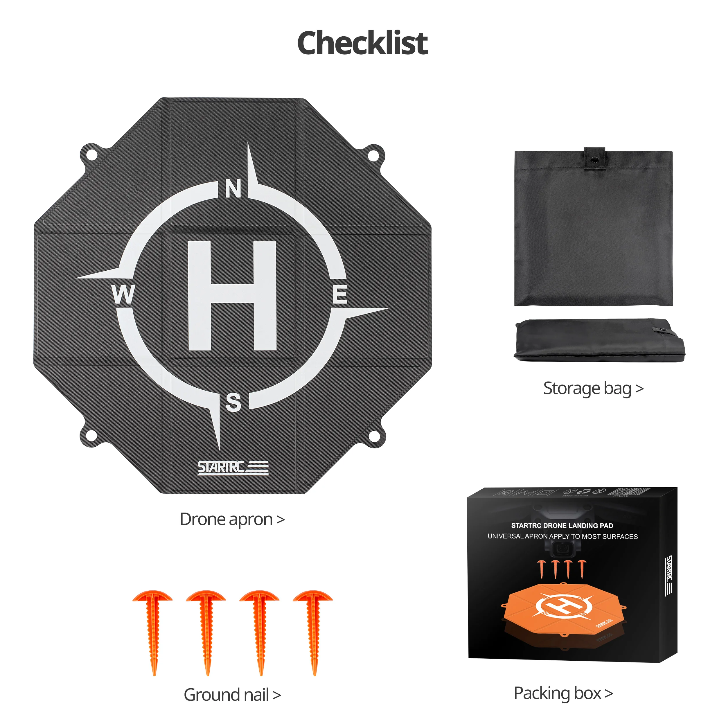 Drone Landing Pads Universal Waterproof Portable Fast Foldable Helipad For DJI Neo Mini 3 Mini 2 SE Avata 2 FPV Mavic 3 Pro 20IN