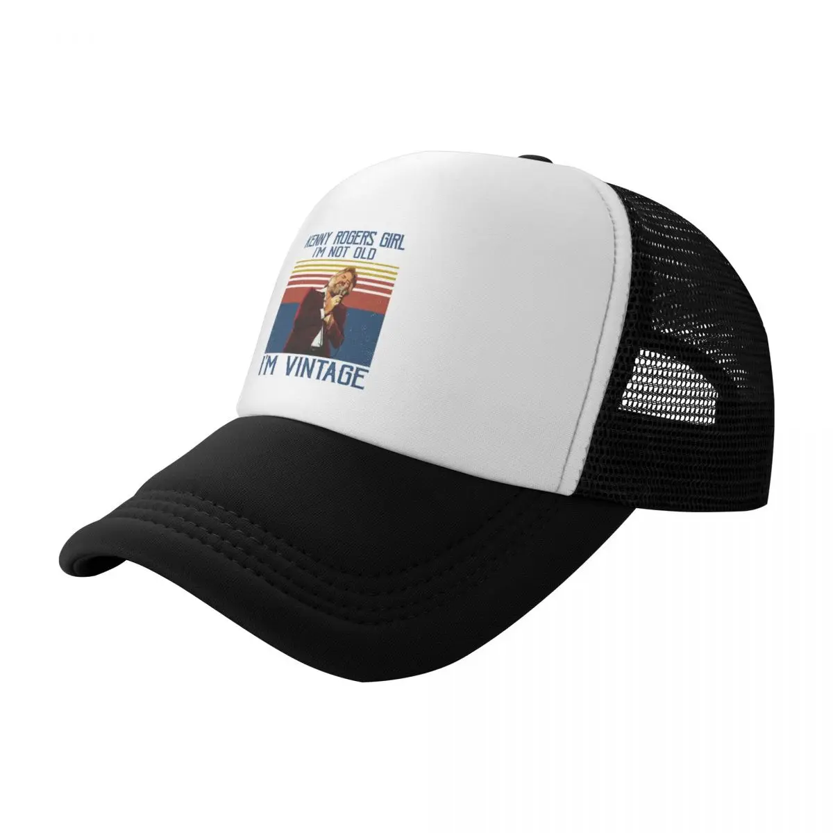 

Retro Kenny Rogers Girl I'm Not Old Vintage Baseball Cap foam party Hat Trucker Cap Girl'S Hats Men's