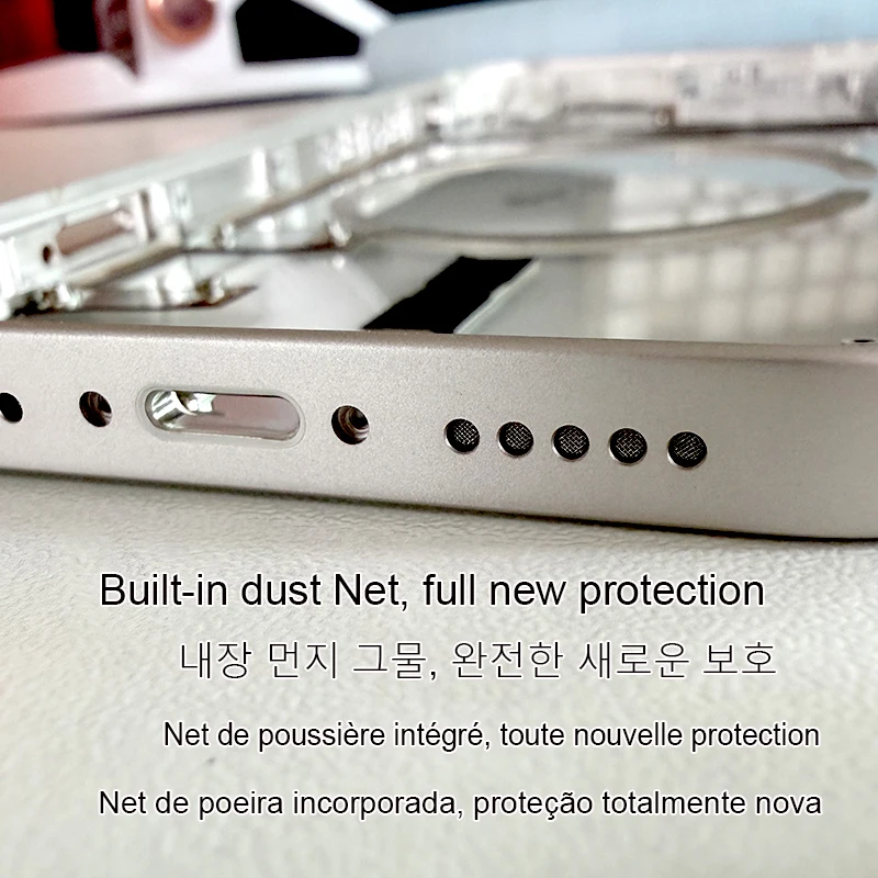 iPhone 12 13 14 Pro Max용 투명 후면 하우징 커버, 맞춤형 개조된 후면 쉘, 사전 설치된 자기 도구