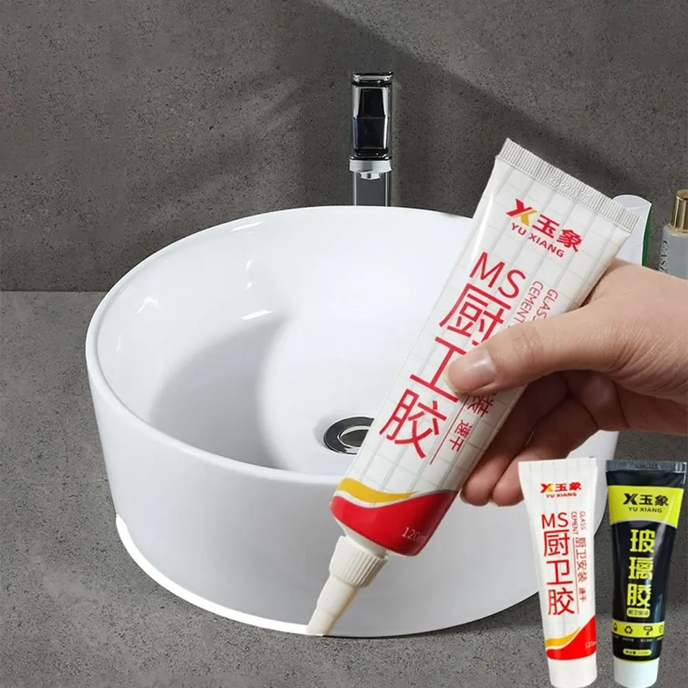 

120ML White Beauty Seam Agent Sealant Toilet Base Waterproof Mildew Proof Homehold Joint Sealant Seam Agent Caulking Tile Glue
