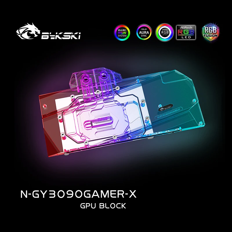 Bykski N-GY3090GAMER-X GPU Water Block For GALAX GeForce RTX 3090/3080 GAMER Graphics Card,GPU Cooler,PC Liquid Cooling