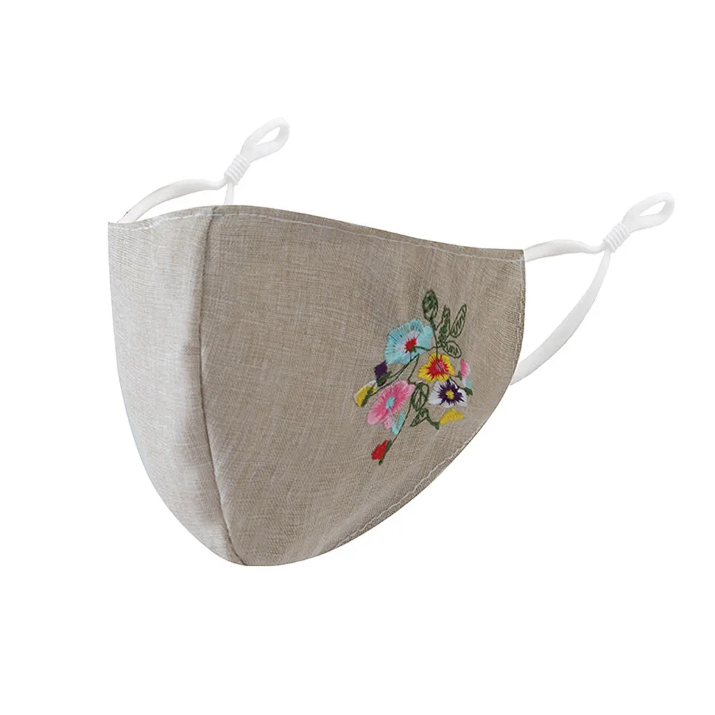 Adult Washable Print Breathable Windproof Protective Mask Outdoor Dust-Proof Face Protective Mask Reusable Washable 1PC