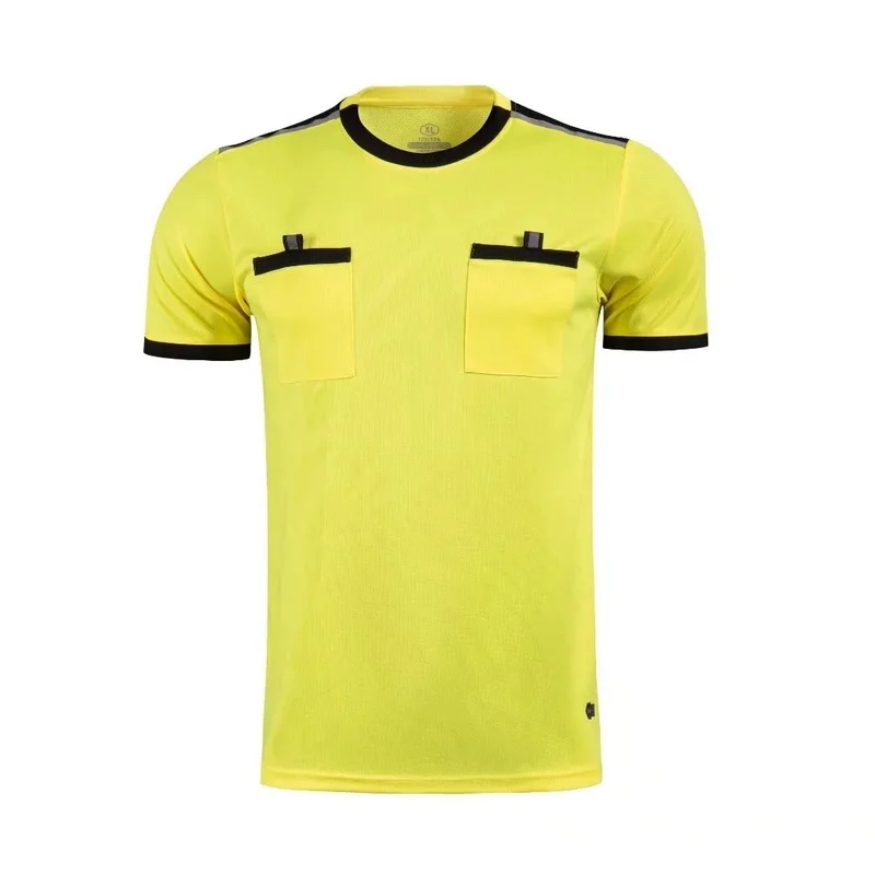 new football uniform referee suit brand jersey short sleeve shorts summer training clothing free delivery