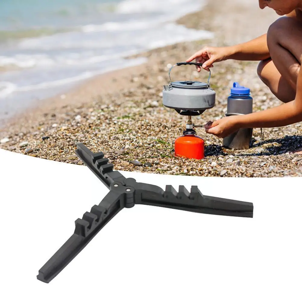 

Portable Outdoor Camping Stove Fixed Bracket Oil Bottle Tripod Prevention Holder Shelf Support Foldable Gas Cylinder S9F8