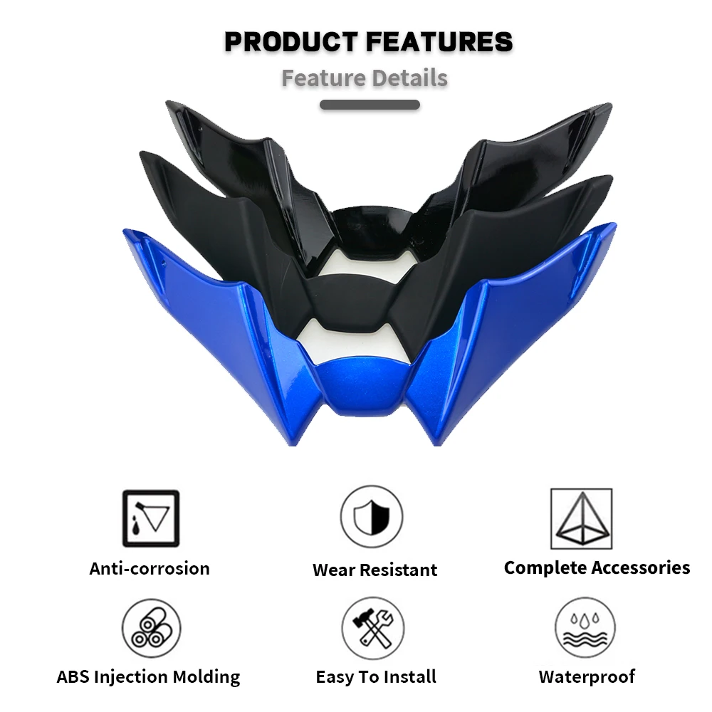 Motorcycle Accessories Motorcycle Fairing Motorcycle Winglet MK For YAMAHA MT-09 MT09-Front Fairing Winglets Aerodynamic Wing Shell Cover Protection Guards Kit