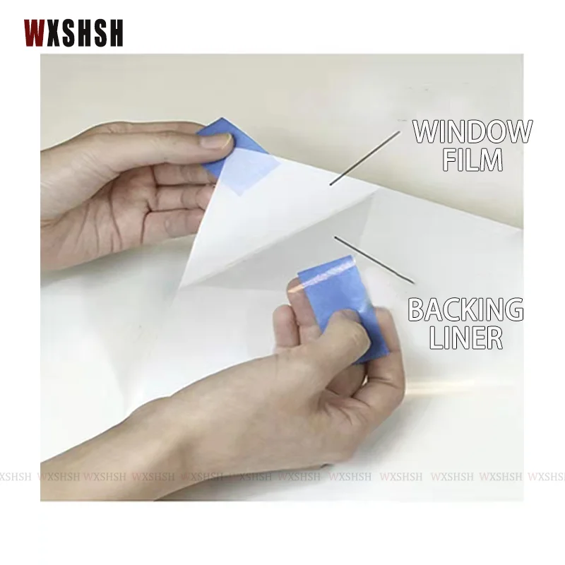 Blackout window film Self-Adhesive UV-Proof Anti Glare Roll Foils Privacy Protect for Home Office 90cm Width Opaque White window film window privacy film