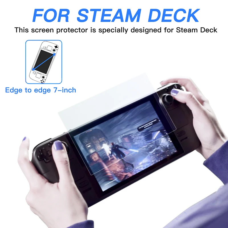 2 Pezzi Per Valve Steam Deck Console Di Gioco Protezione Dello Schermo In Vetro Temperato 9H 0.3Mm