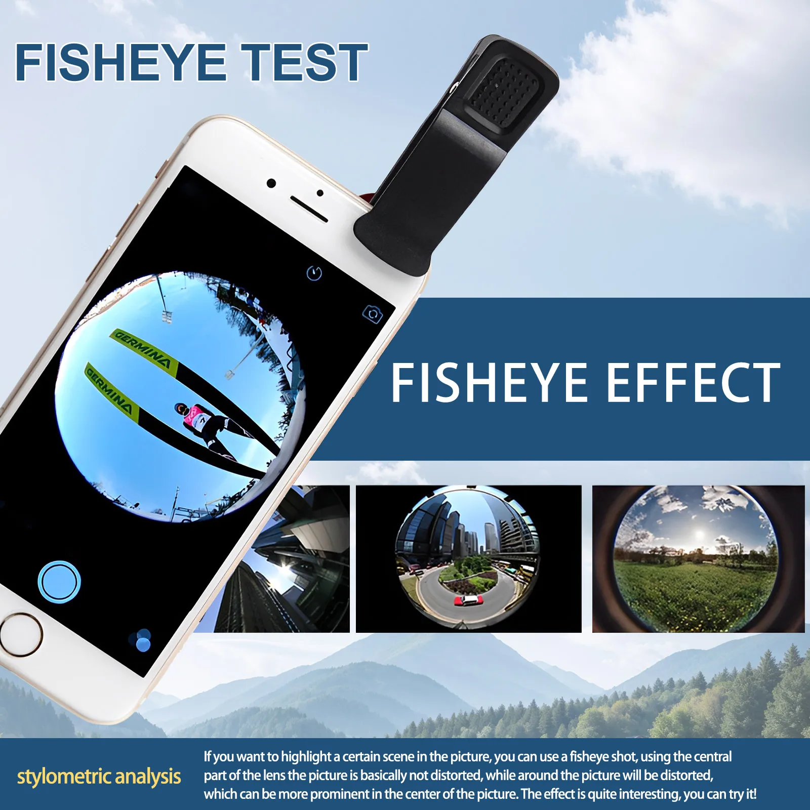 Obiettivo per fotocamera per cellulare 3 in 1, grandangolare, macro, fisheye, universale per smartphone/ per iPhone/ per Samsung per Android - immagine 6