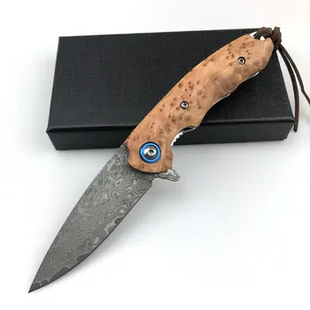 TRSKT VG10 Damascus Pocket Folding Knife 1