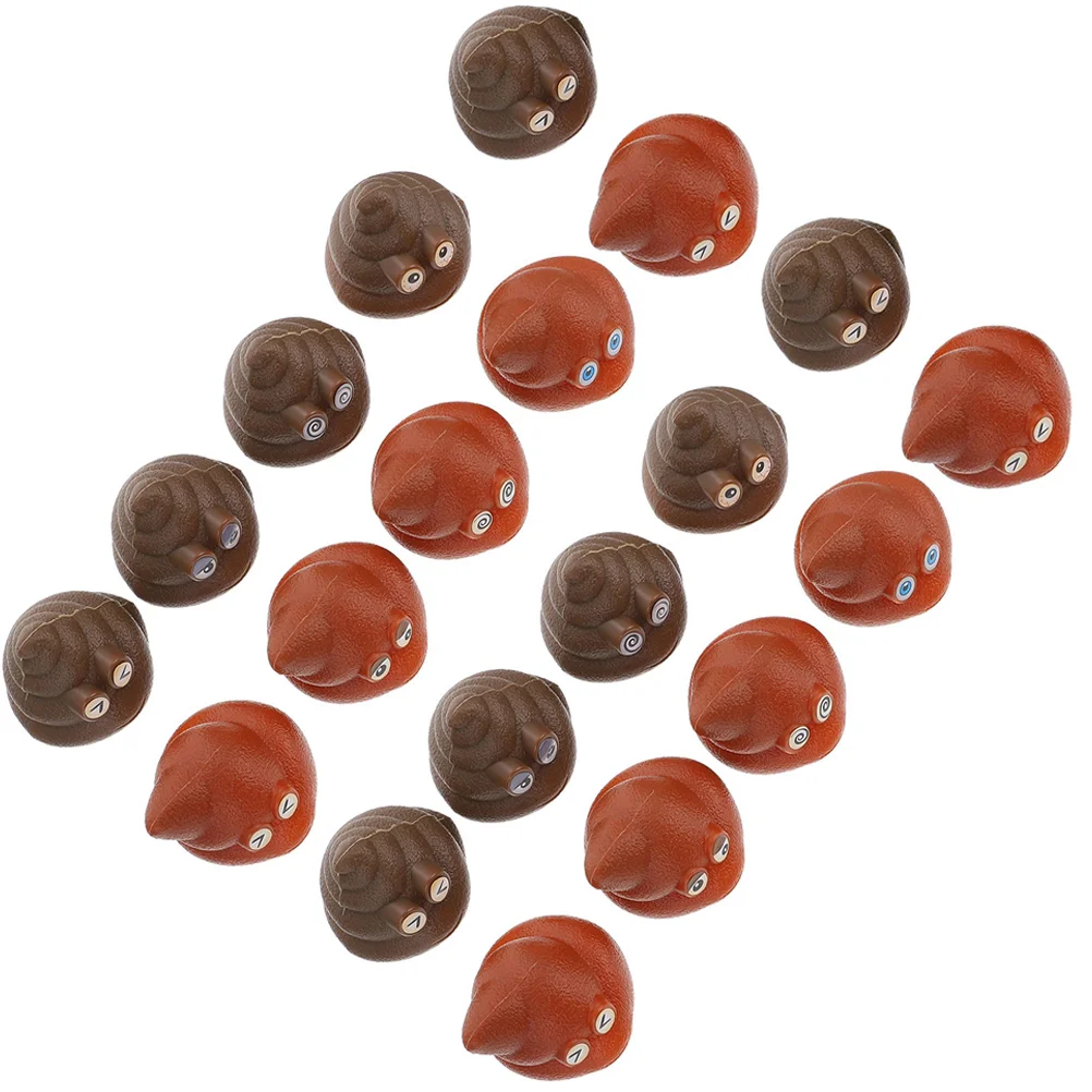 

20/60Pcs Fake Poop Toys Kid Gifts Toys Plastic Poop Models Game Tossing Toys Party Prank Toys Amazing Gag Gift