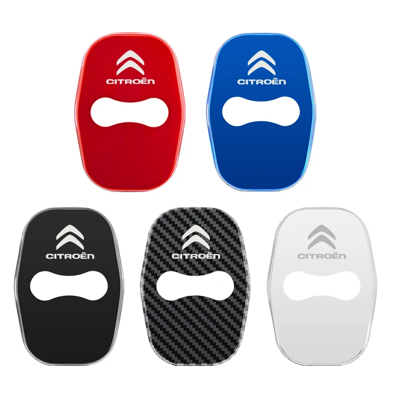 4x Edelstahl Türschloss Abdeckung Für Citroen - Rostschutz Für C4, C3-XR, C5 Aircross