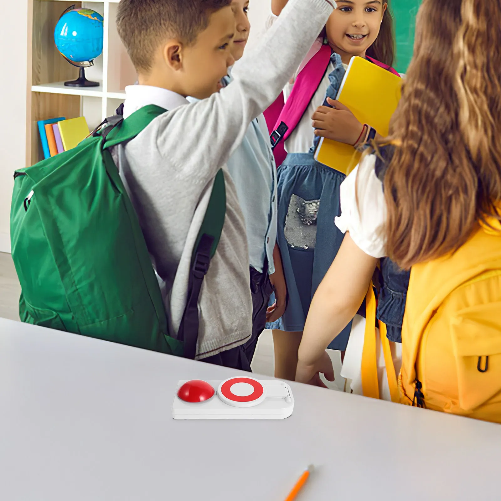 게임쇼 버저 팀 빌딩, 가족 모임, 교실 퀴즈, 인터랙티브 게임용 소형 휴대용 사운드 버튼