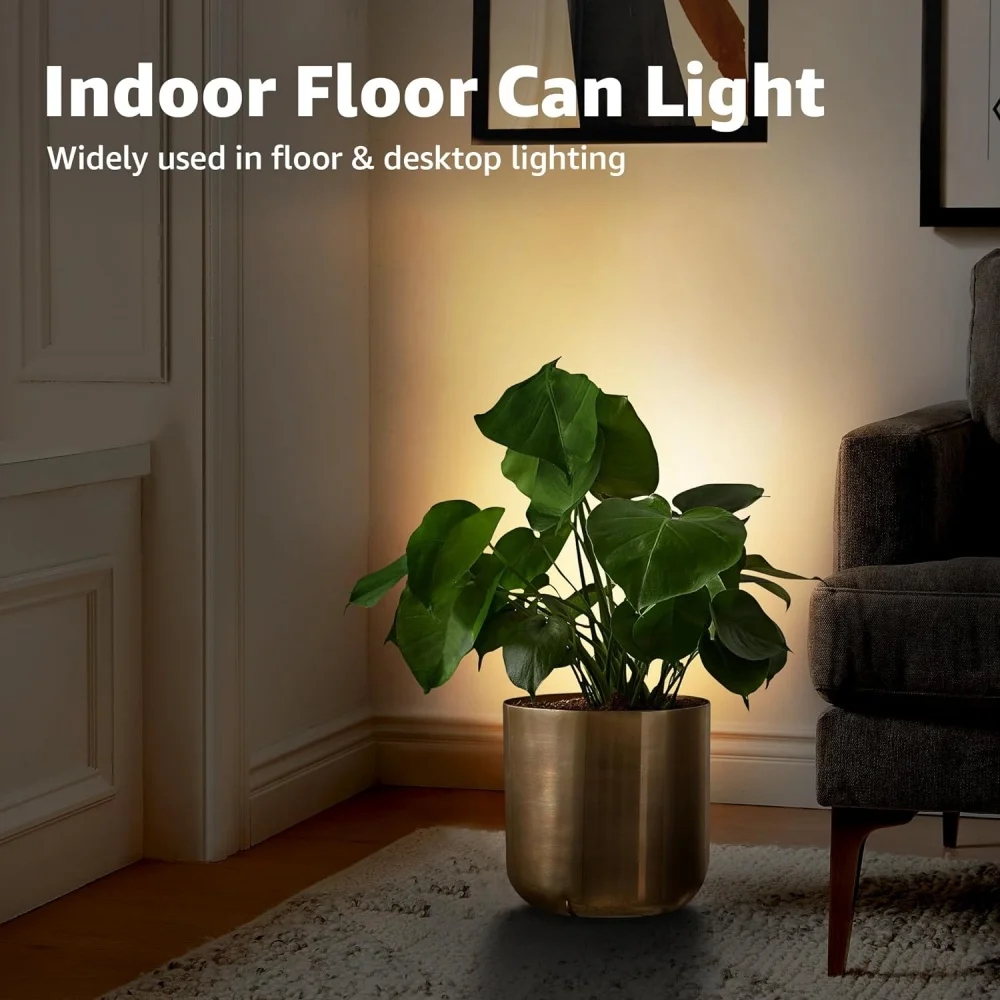 Description Picture 4 of itemUp lighting Indoor Spotlight Up Light Indoor Floor Can Light With GU10 Bulb 3000K & Foot Switch for Plant Home