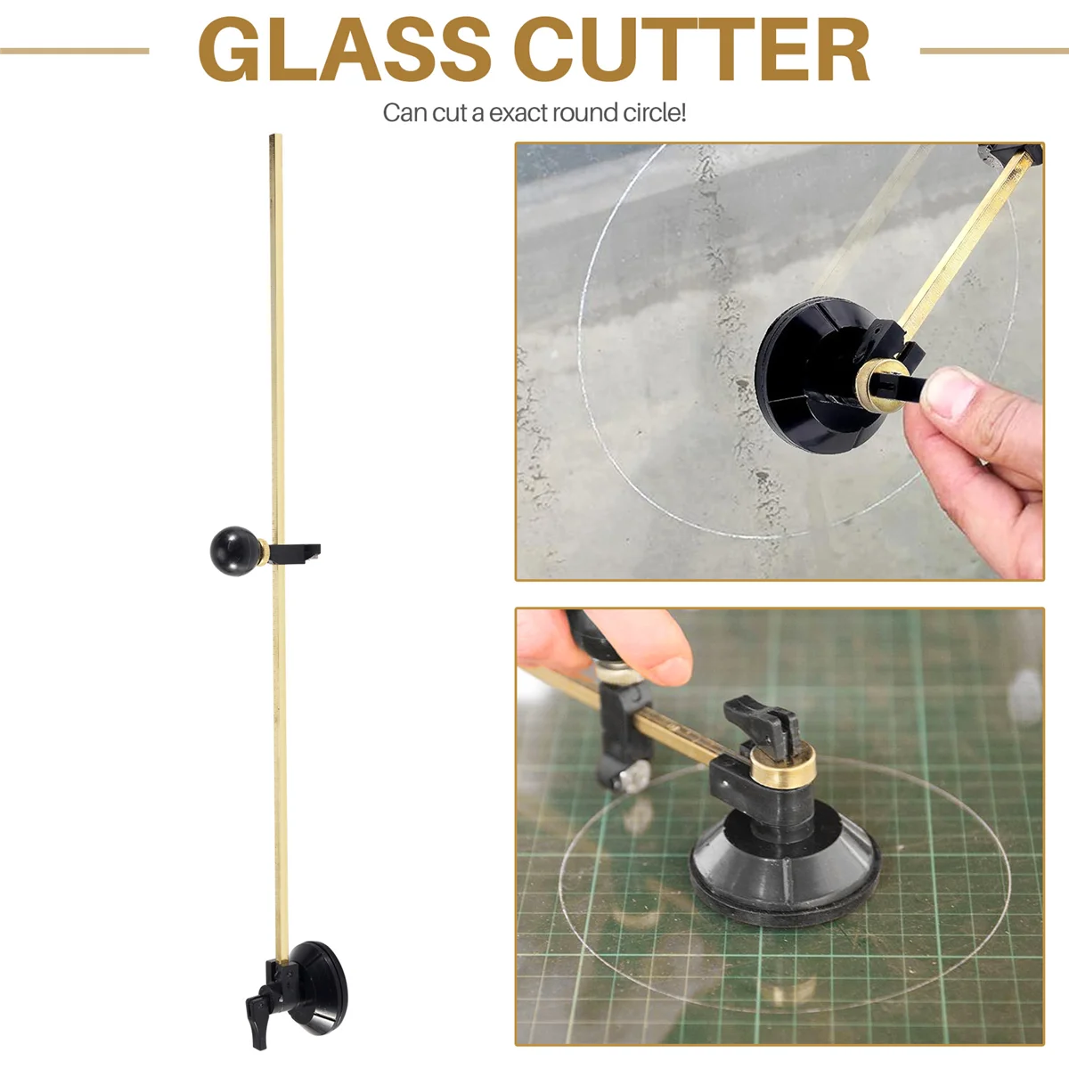 100cm Max. Circle Dia Compasses Glass Circle Circular Cutter 6