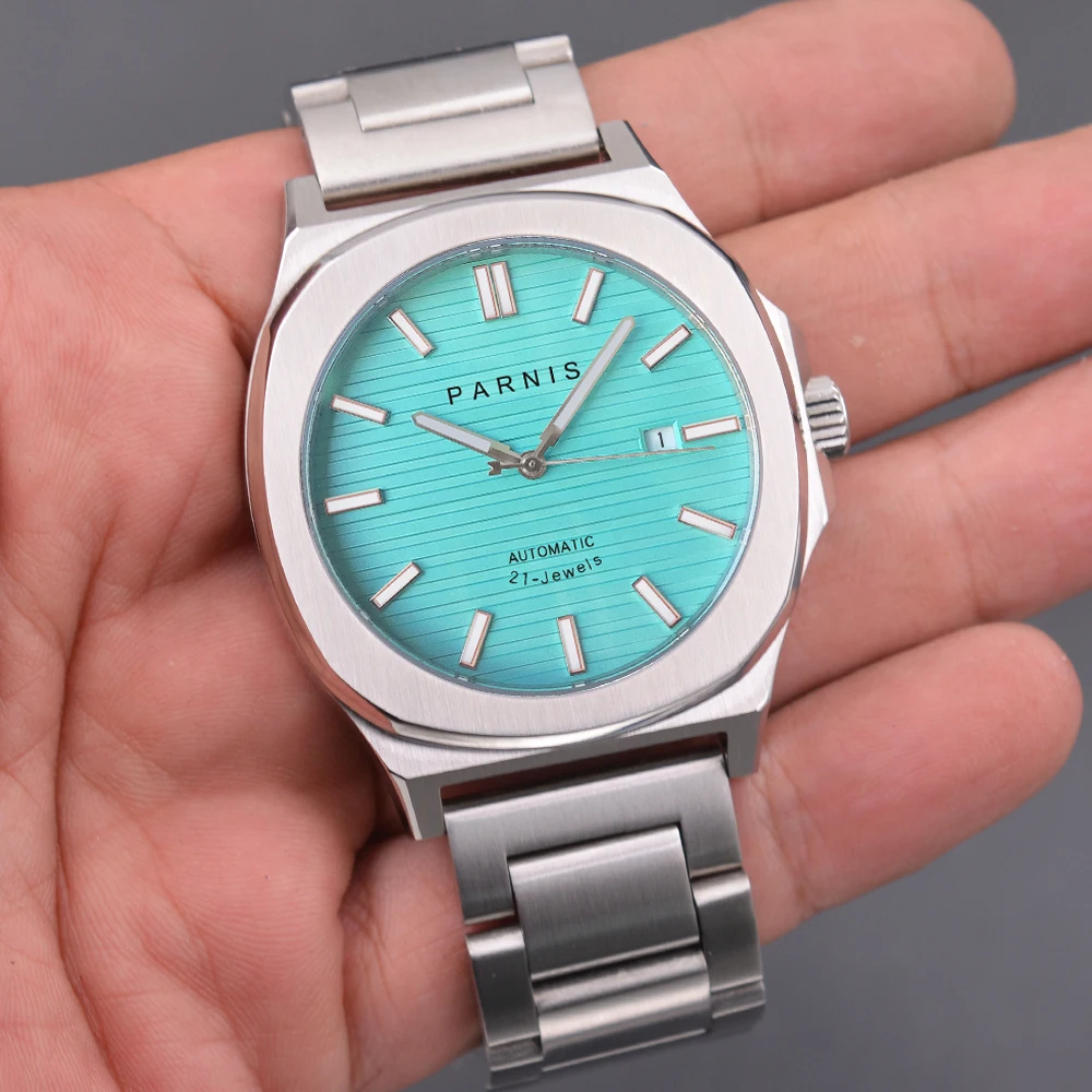 

New Arrival Parnis 42MM Mechanical Automatic Men Watches Sapphire Crystal Stainless Steel Waterproof Watch For Men reloj hombre