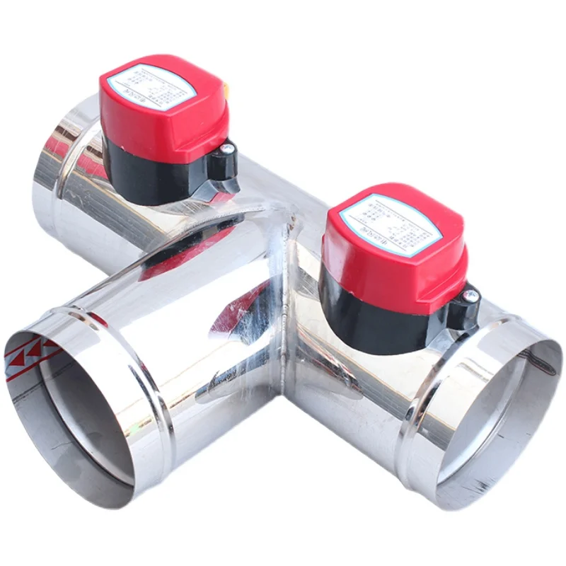 

AC 220v AC110V DC12V DC24V stainless steel motorized ventilation register motorized valve Air Duct Valve OD51mm-150mm