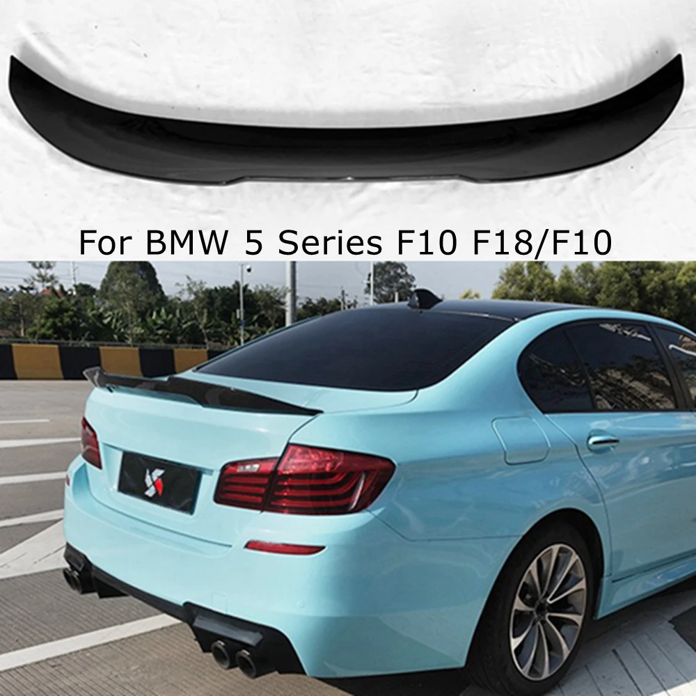 Per Bmw Serie 5 F10 F18/F10 M5 Berlina Mp/M5/M4/Psm Style Abs Nero Lucido Spoiler Posteriore Tronco Ala 2009-2017
