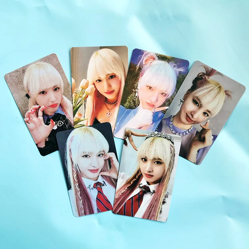 Kpop IVE 새로운 앨범 LOVE DIVE 포토카드, 팀 멤버 LOMO 카드, 팬 컬렉션 선물, 세트당 6 개