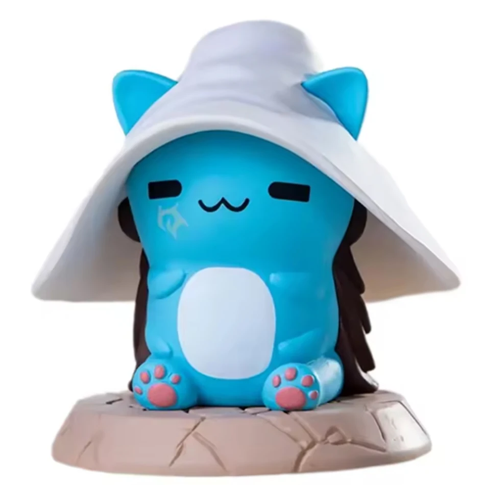 Neue Anime Elden Ring Q-Version Mini Melina Lani Katze Wolf Kampf Geist Magisches Mädchen Katzenspiel Handgefertigtes PVC-Ornament Handgemachtes Geschenk – Detail 8
