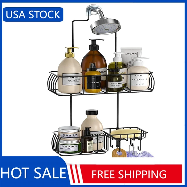 Buy Black Hanging Shower Caddy from Next USA