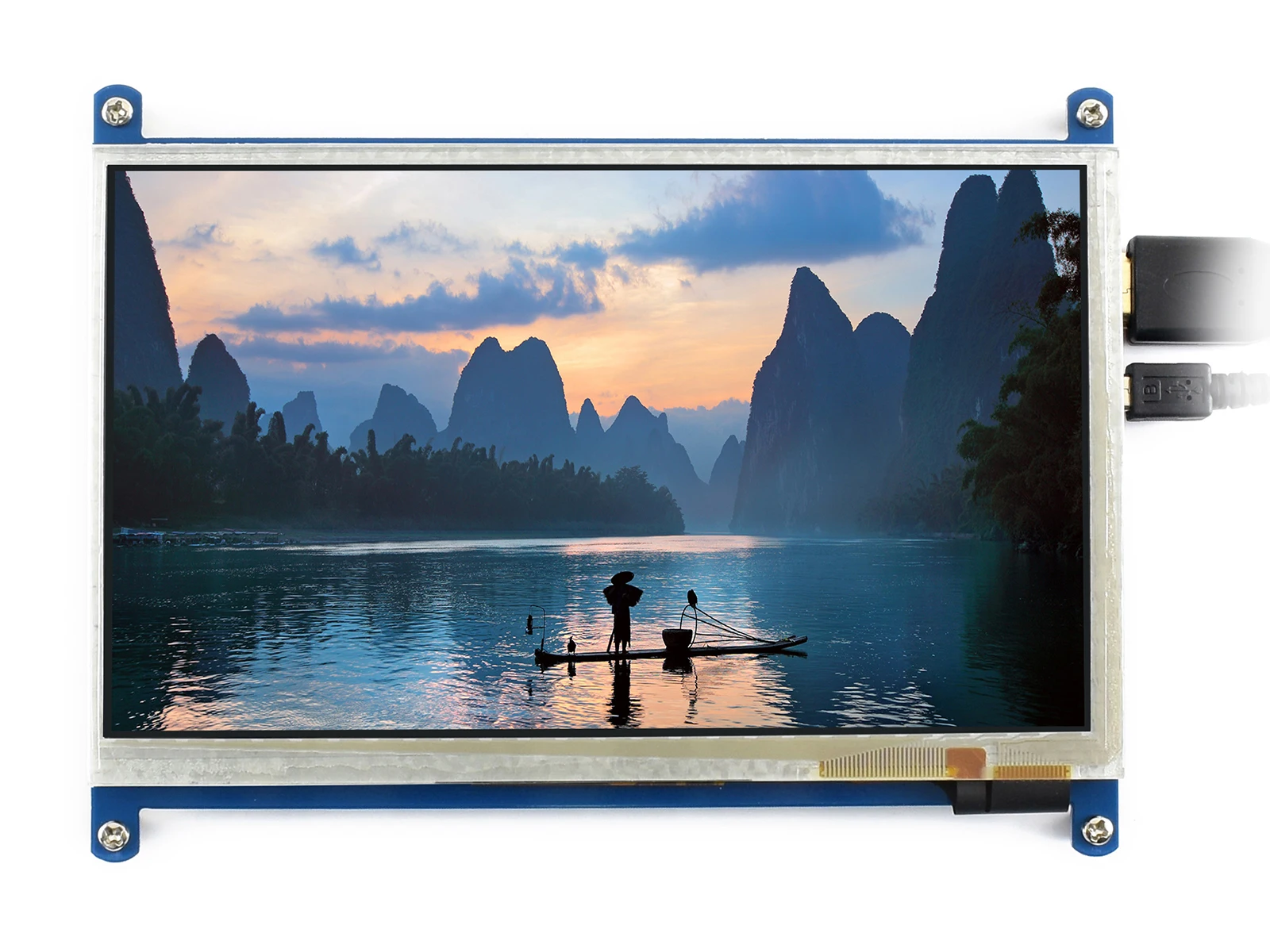Waveshare-7 ġ HDMI LCD (B) 800x480  뷮 ġ ũ HDMI ̽,   BB   ٳ /ο