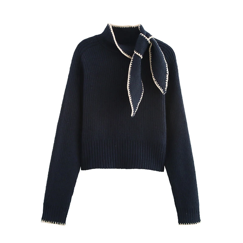 Women's Knitted Pullover Women Fashion Long Sleeve Bow Sweater 2025 New Casual Loose Streetwear Knitwear Tops ﻿ ﻿