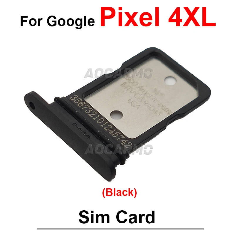 Фото Для Google Pixel 4 4A 4G 3 3A XL 3XL 4XL слот для SIM-карты слот для Sim-карты лоток держатель Ремонт Запасные части №3