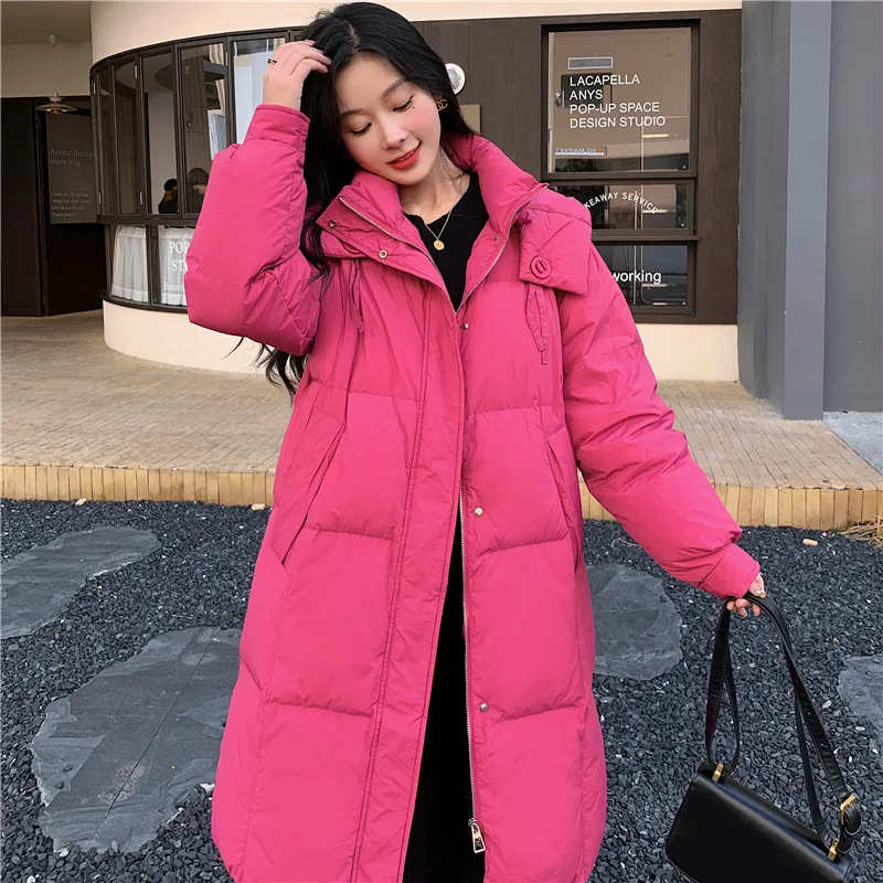 2023 new plus-size down jacket women's plus-size down jacket 90 white duck down