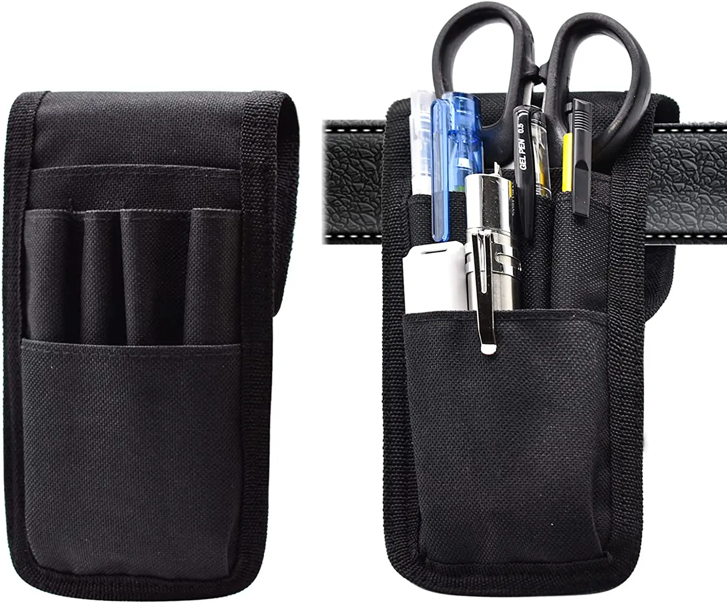 Belt Pen Holder KATOLK Multifunctional Adjustable Tactical Pencil Pouch Detachable Military Duty Pencil Sleeve Case