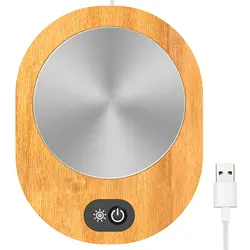 Portable USB - Powered Electric Coffee Mug Warmer with Constant Heat Function (Maple color)