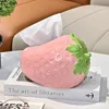 Cute Strawberry Shape Ceramic Tissue Box Coffee Table Desk Decoration Strawberry Tissue Box Bedside Table Paper Towel Case 5