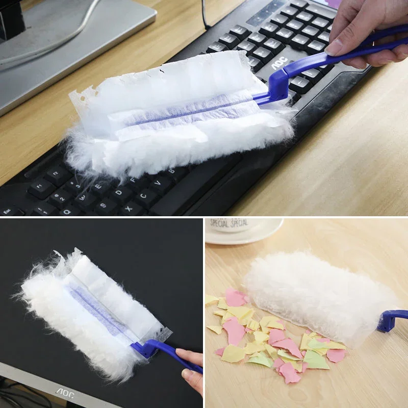 10~100PCS Replacement Heads Duster disposable duster refills cleaning duster microfiber duster brush microfiber dust brush for Cleaning Home Office Blinds