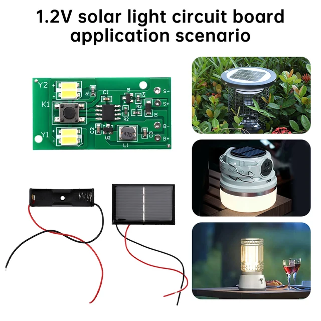 Solar Lamp Circuit Control Board Solar Controller Charging Street Light Switch Circuit Board 8 Lighting Modes for Outdoor Garden 3