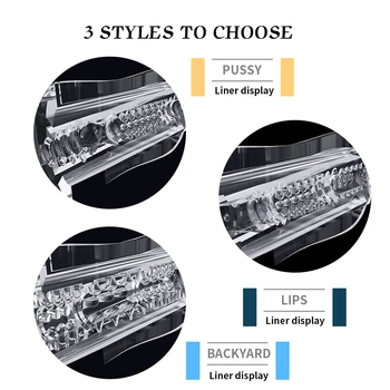 Male Masturbators for Men Vagina Vacuum Pocket Pussy Vaginator Endurance Exercise Masturbation Sex Toys Vibrator Masturb Cup 4