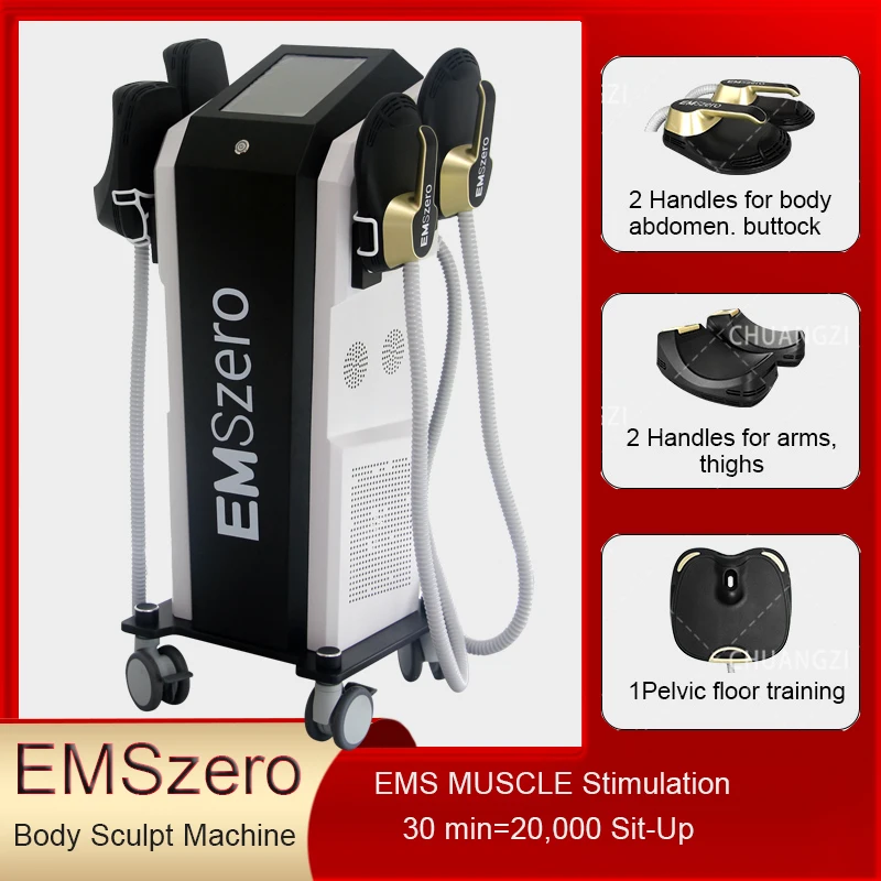 

EMSzero Neo 6500w Body Sculpting Machine 2024 Professional EMS 14 Tesla Hiemt Nova Electromagnetic Muscle Stimulation Machine