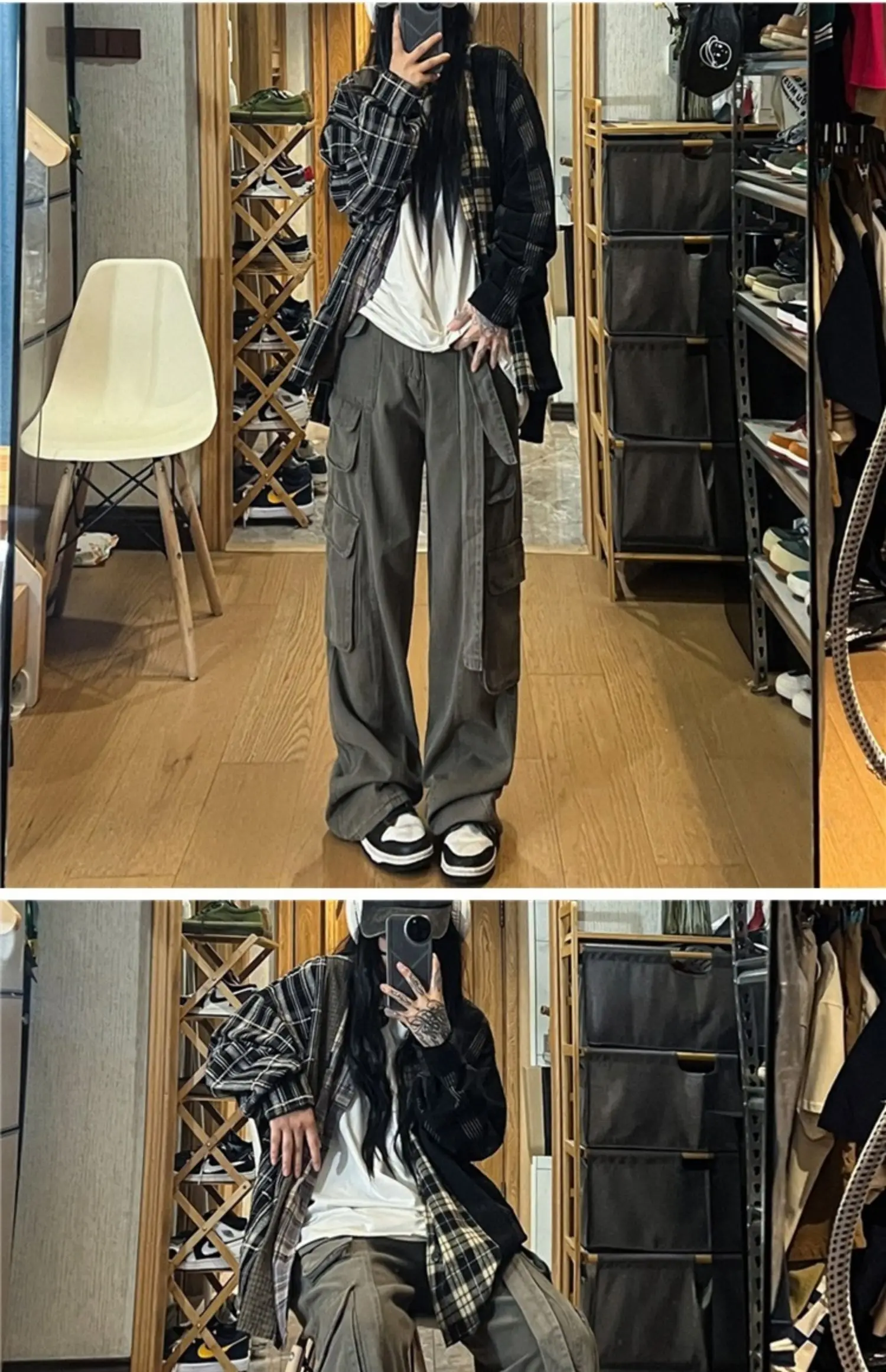 Description Picture 4 of itemMen's Pants 2024 Spring Summer Black Gray Thin Business Casual Pants Outdoor Elastic Breathable Straight Leg Sweatpants A100