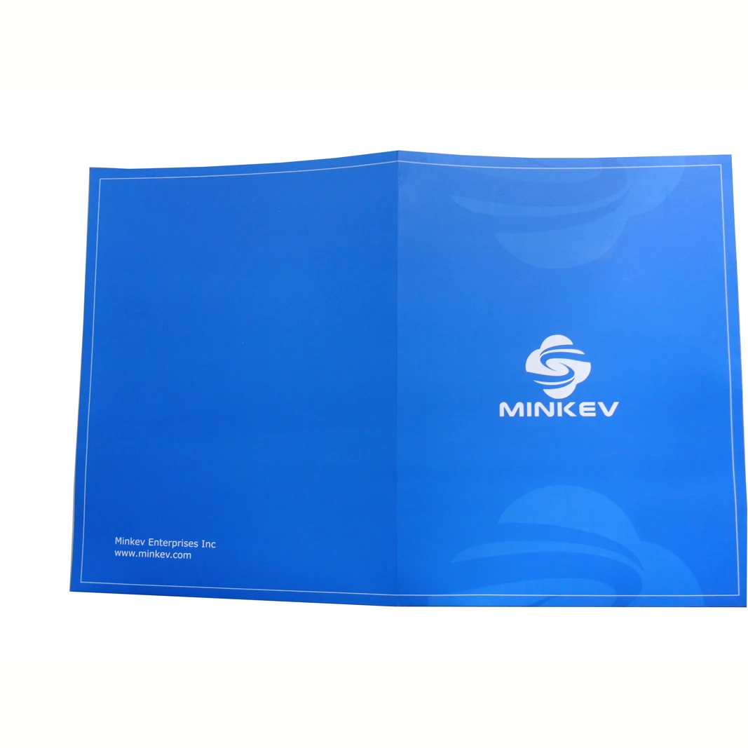 Design Full Color A4 Presentation Document Folder Printing Card Paper With Lamination