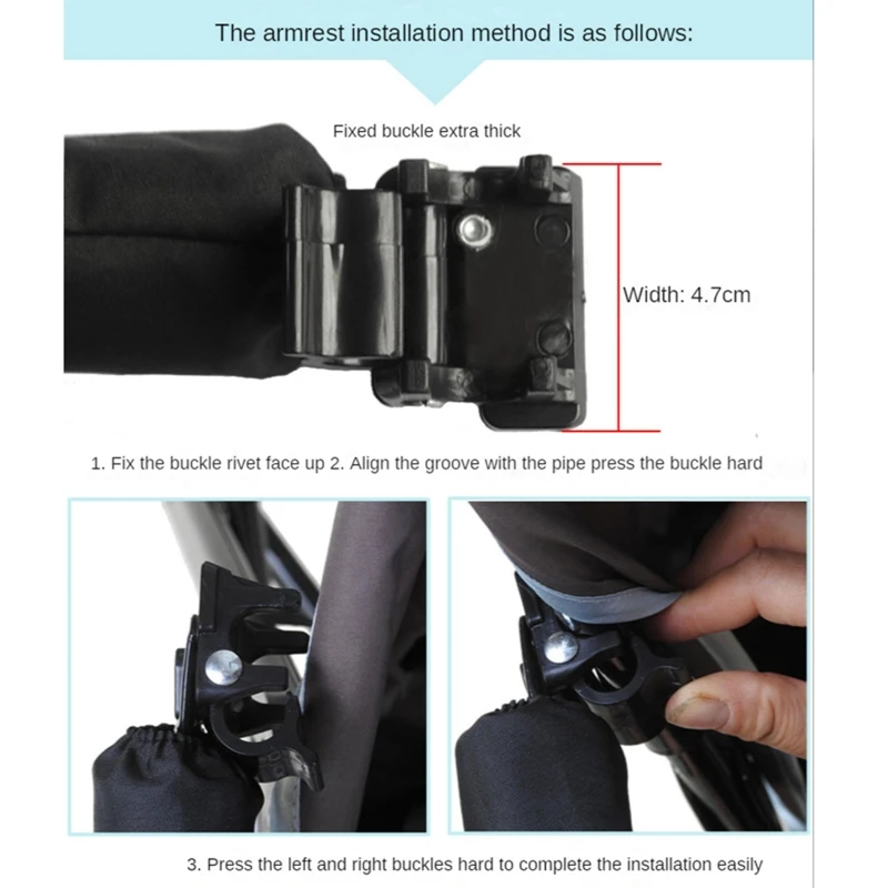 Stroller Accessories Removable Armrest Bumper