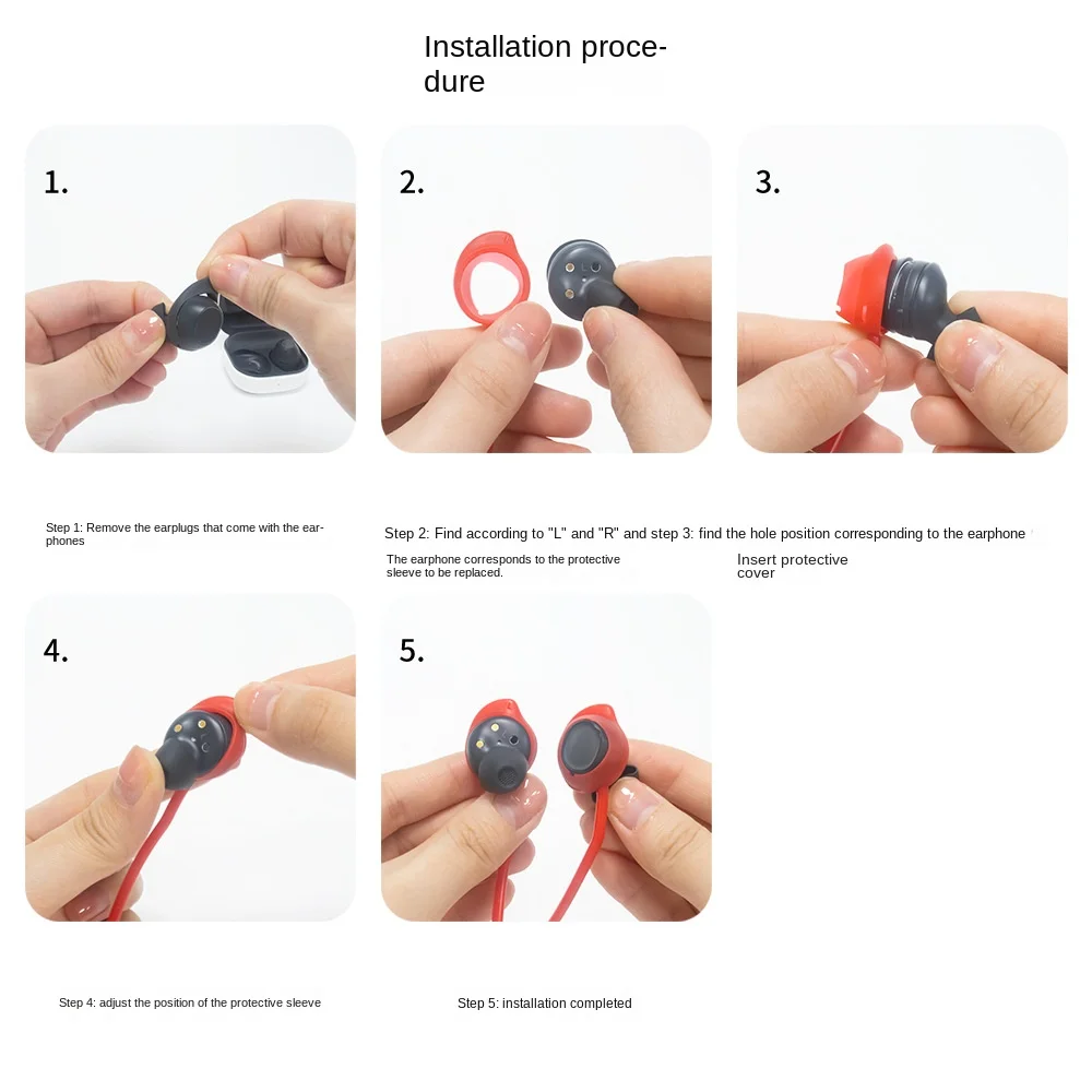 Silicone Rope Anti-Lost Earbuds Strap Neck String Accessories Flexible Anti Loss Cord Sweatproof for Samsung Galaxy Buds FE