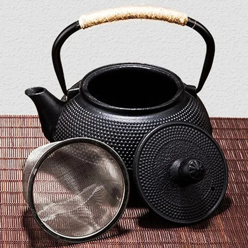 300/900/1200ml Cast Iron Teapot Kitchen Teaware Japanese Tea Kettle for