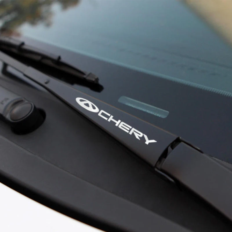 Metal emblem Auto Decor Car Window Wiper Stickers For Chery Tiggo 2 7 3 5 T11 M11 A1 Fulwin QQ A3 A5