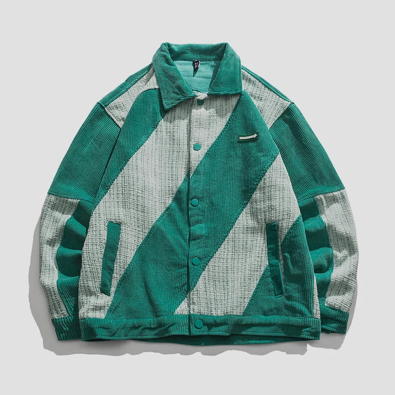 

2022 New Autumn Japanese Jacket For Mens Campus College Wind Stripe Patchwork Baseball Bomber Coats Unisex Lapel Men Clothing