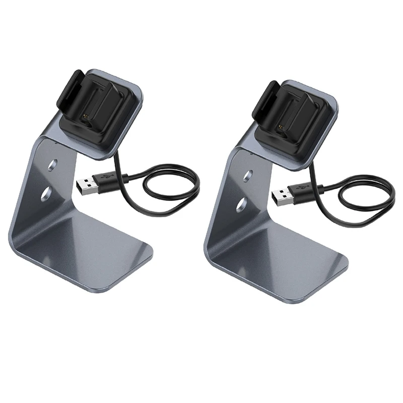 New-2Pcs Dock Di Ricarica Per Fitbit Charge 4/Charge 4 Se/Charge 3/Charge 3 Se, Supporto Di Ricarica Portatile Di Ricambio