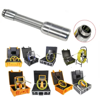 23mm 1080P 파이프 드레인 하 수구 검사 카메라 헤드 교체 12pcs LED 조명 수리 부품