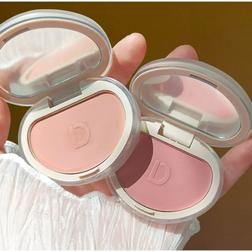 

Women Grils Milk Pink Blush Natural Texture Makeup Rose Diamond Powder Blusher Palette Natural Blooming Facial Makeup Cosmetics