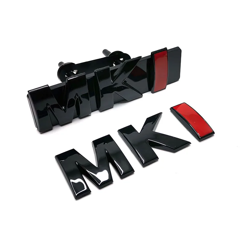 광택 블랙 골프 1 자동차 액세서리 MK 1 그릴 문자 트렁크 엠블럼 로고 스티..