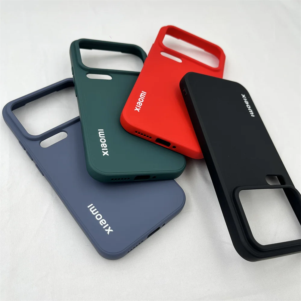 Soft Liquid Silicone Solid Color Protective Case