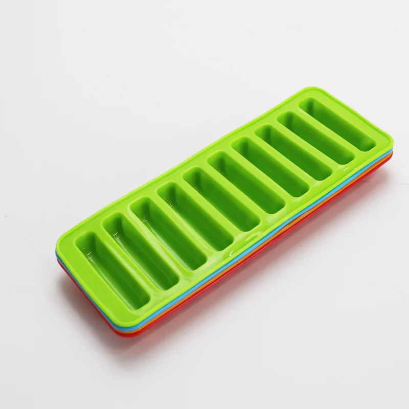 Food-Grade-10-Cavity-Silicone-Bar-Ice-Cube-Tray-Ice-Cubes-Small-Rectangle-Mold-Ice-Maker.jpg Élelmiszer -Fokozat 10 Üreg Szilikon Bár Jégkocka Tálca Jégkockák Kis Téglalap Penész Jégkészítő Konyha - Image 3