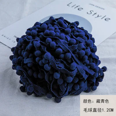 Vibrant Mini Pom Pom Lace Trim for Creative DIY Projects