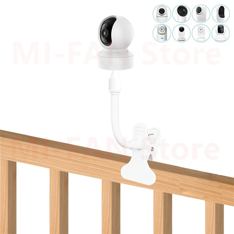 Baby Monitor Holder Camera Holder Camera Holder Stand Universal Baby Monitor Holder Flexible Baby Camera Clip Mount Shelf No Drilling Safer Monitor Stand for Xiaomi TPLINK EZVIZ Came
